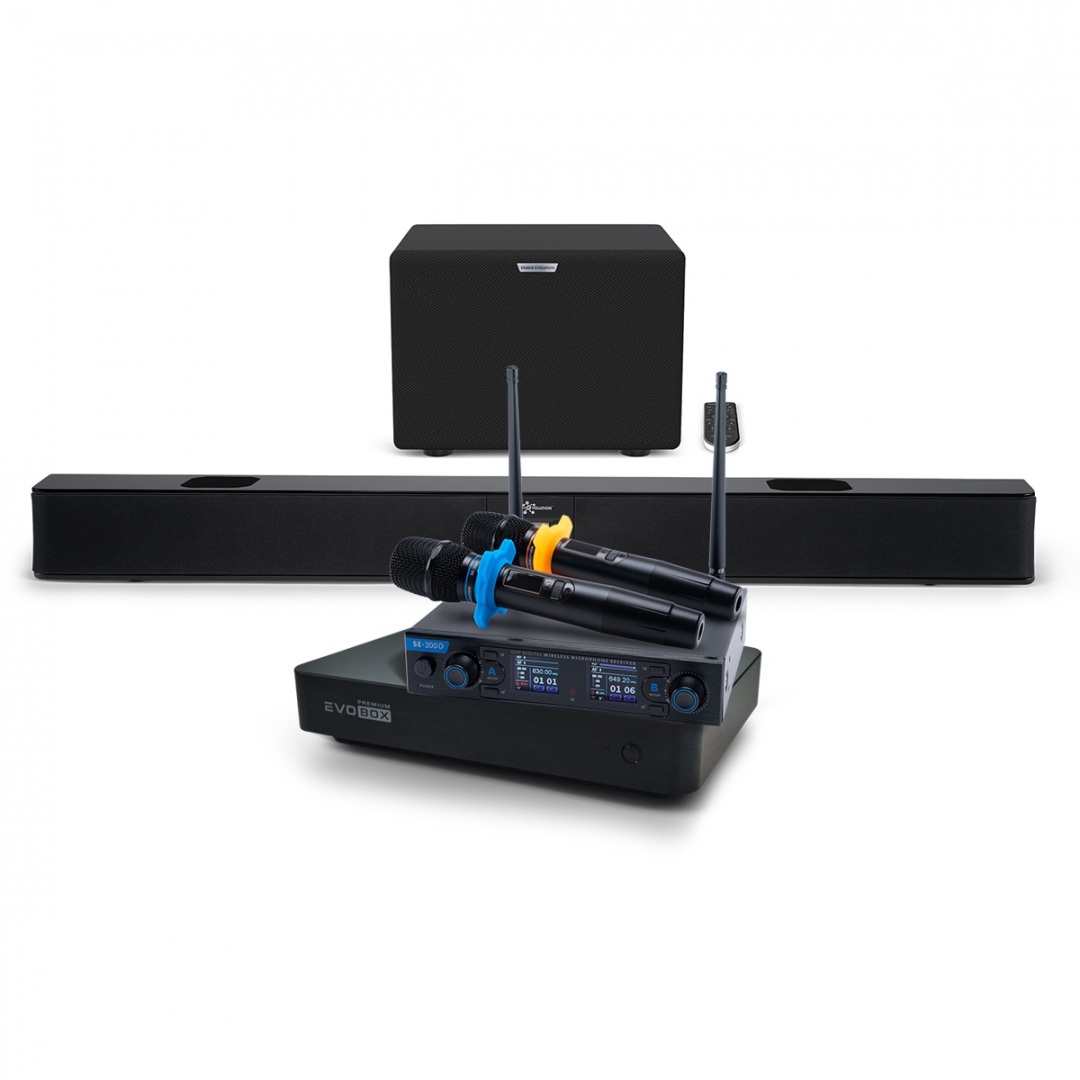 Hi-End караоке-система EVOBOX Premium + EvoSoundBar (саундбар с караоке) в Белебее